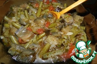 Рецепт: Овощное рагу Аджапсандали в мультиварке