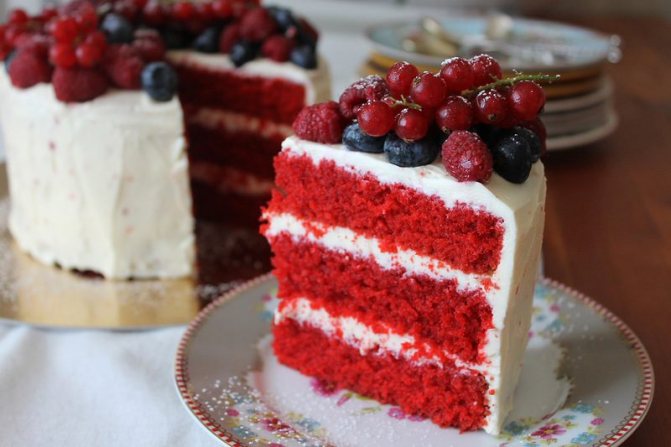 Торт красный бархат - 6 рецептов приготовления в домашних условиях