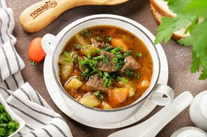 Суп с говядиной и картошкой