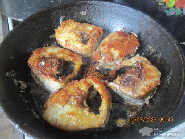Рецепт: Жареный хек - в маринаде